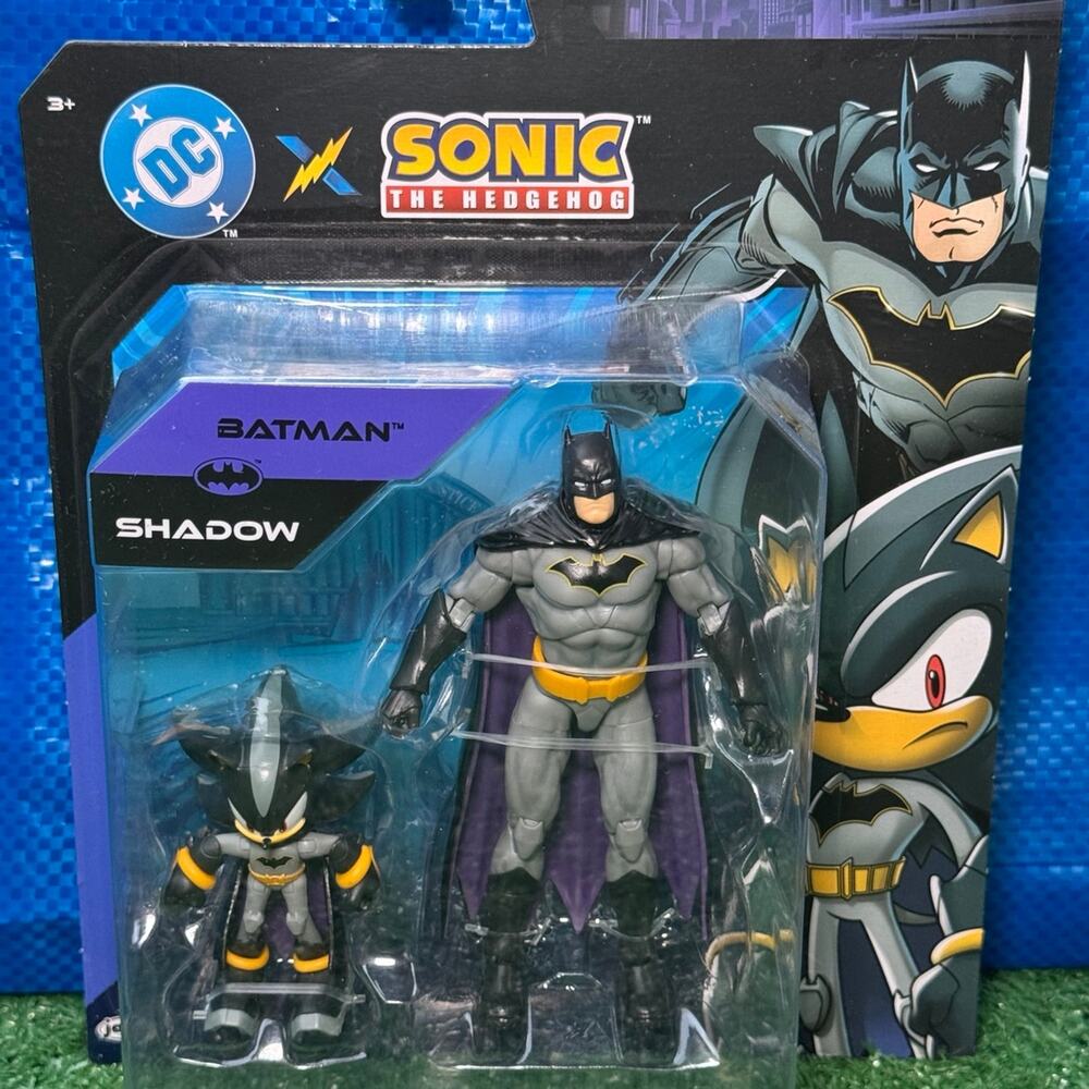 Jakks Pacific DC x Sonic The Hedgehog Shadow And Batman